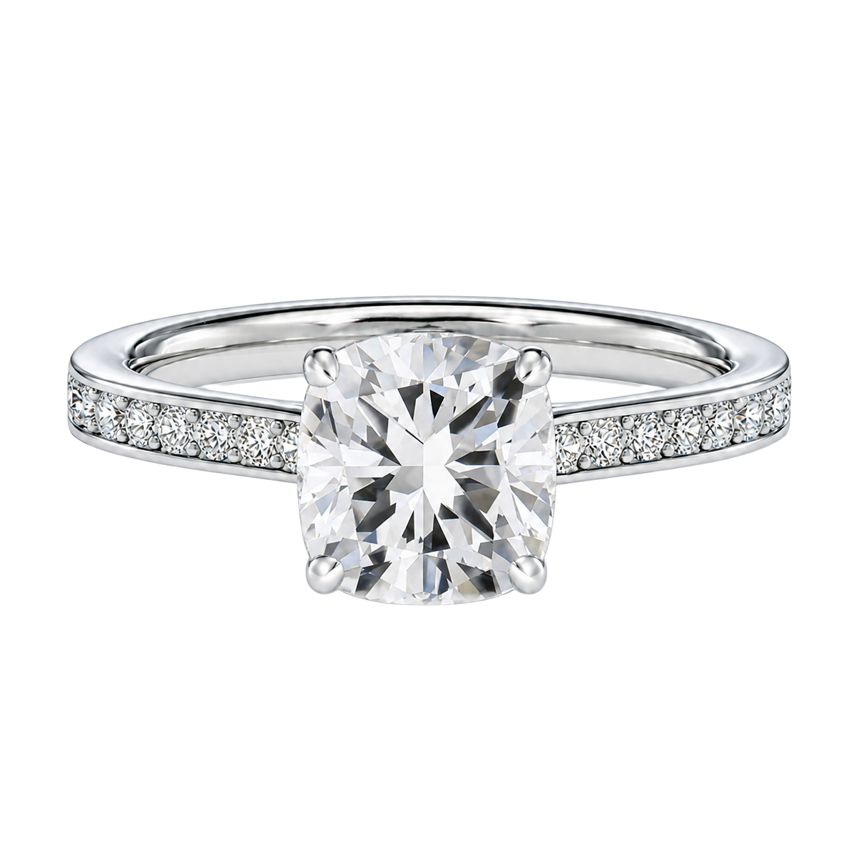 Talia - Cushion - Platinum - Channel