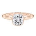Solenne - Cushion - Rose Gold - Plain