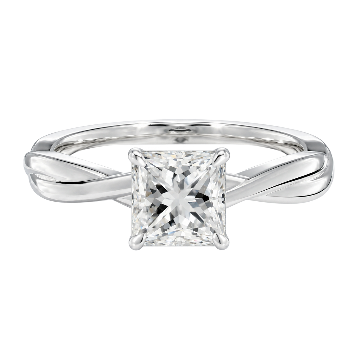 Wreath - Princess - Platinum - Plain