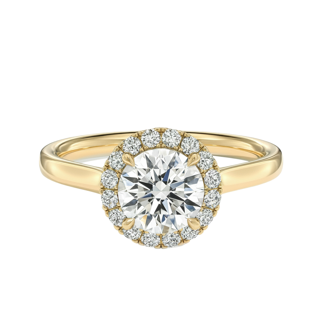 Cordelia - Round - Yellow Gold - Plain
