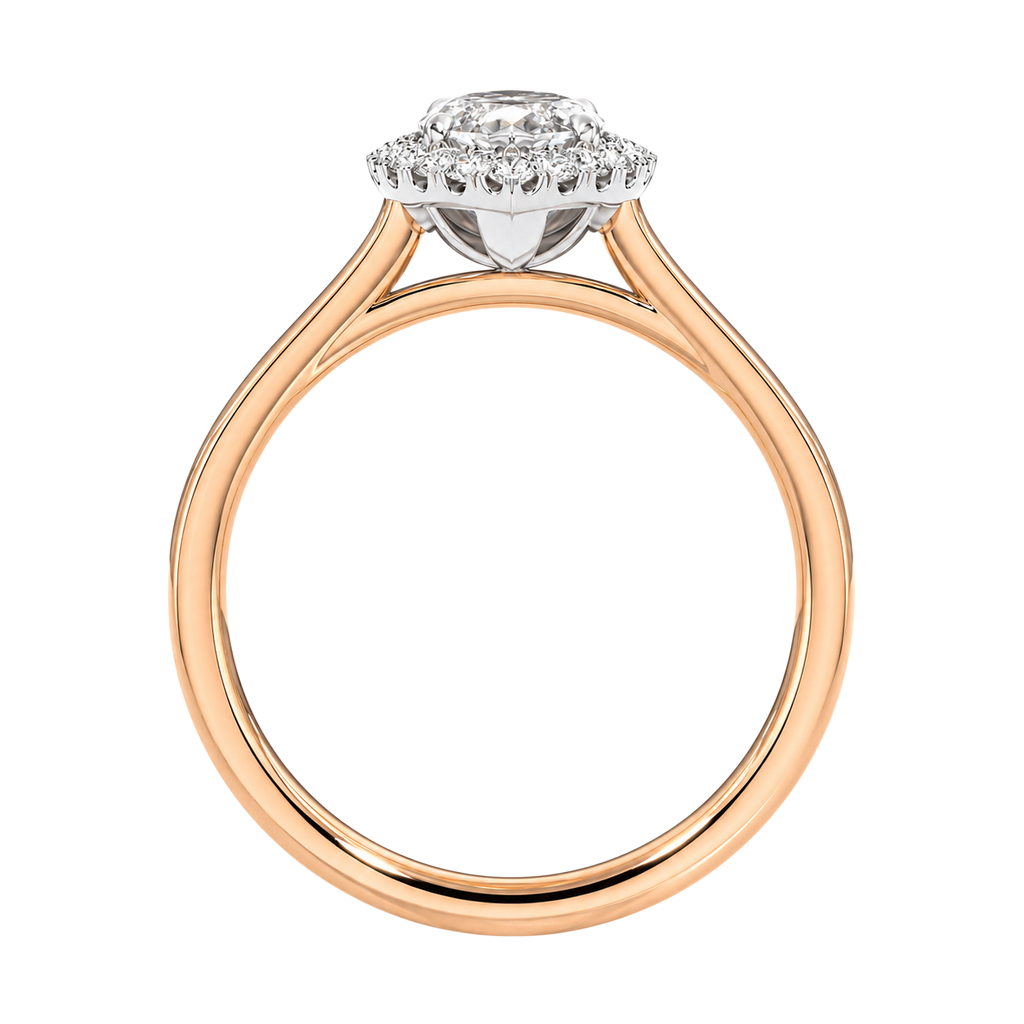Cordelia - Marquise - Rose / White Tone - Plain