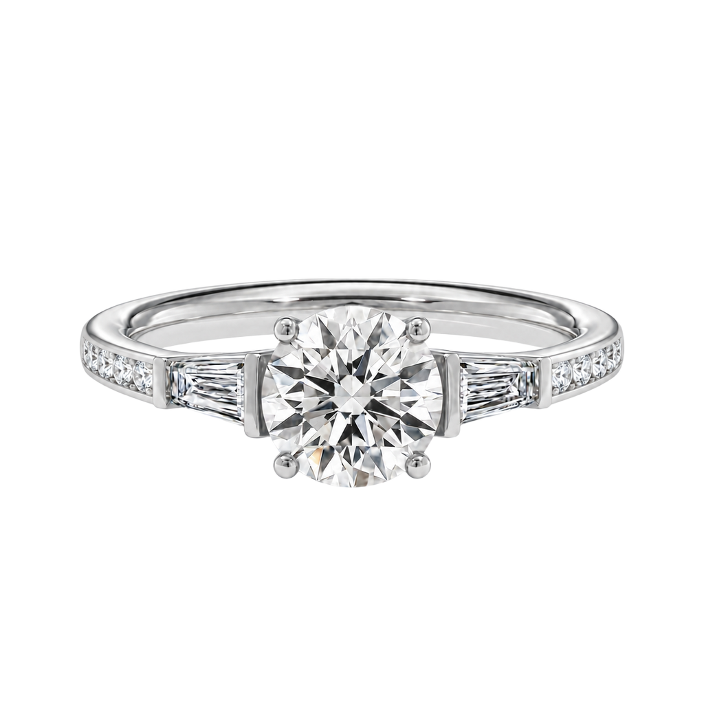 Auroré - Round - White Gold - Channel