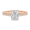 Basilica - Radiant - Rose Gold - Pavé