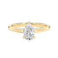 Basilica - Pear - Yellow Gold - Plain