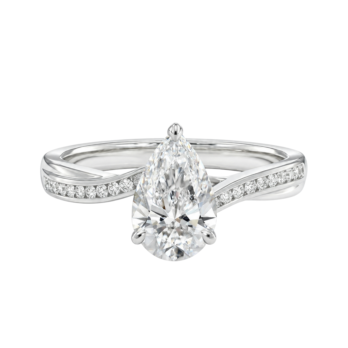 Wreath - Pear - Platinum - Channel