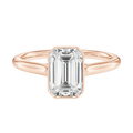 Solenne - Emerald - Rose Gold - Plain