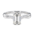 Wreath - Emerald - White Gold - Plain