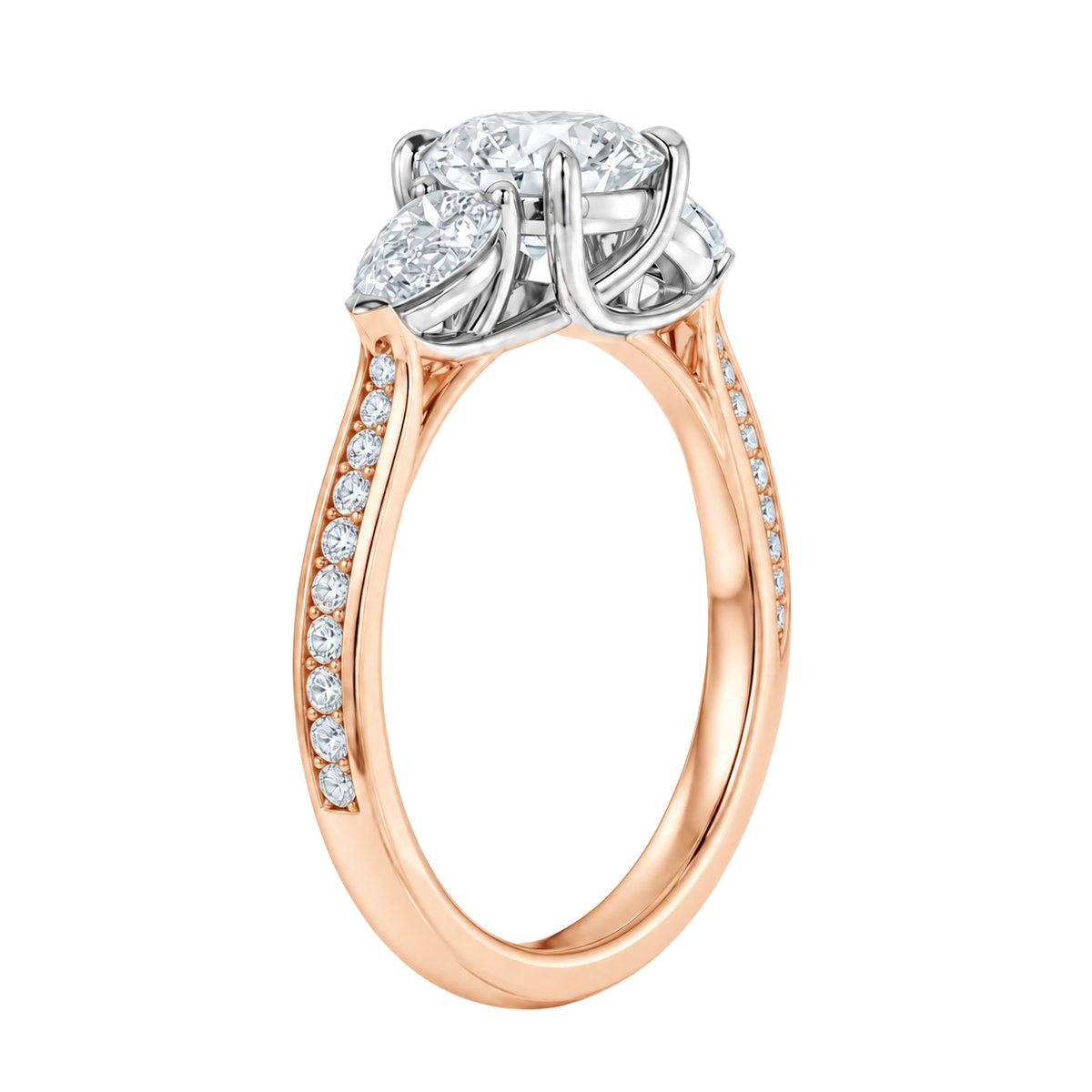 Halcyon - Oval - Rose/White Tone - Channel