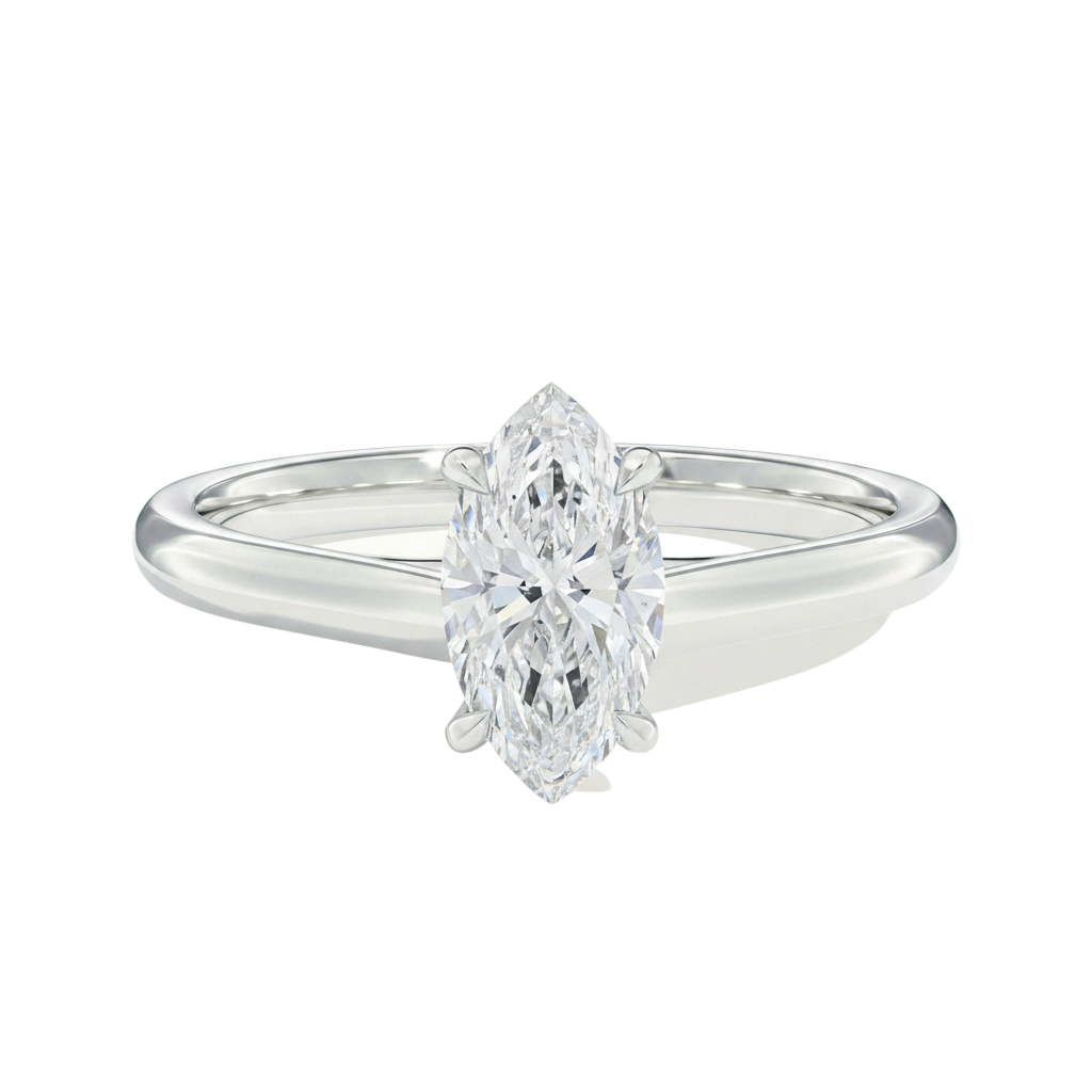 Basilica - Marquise - Platinum - Plain