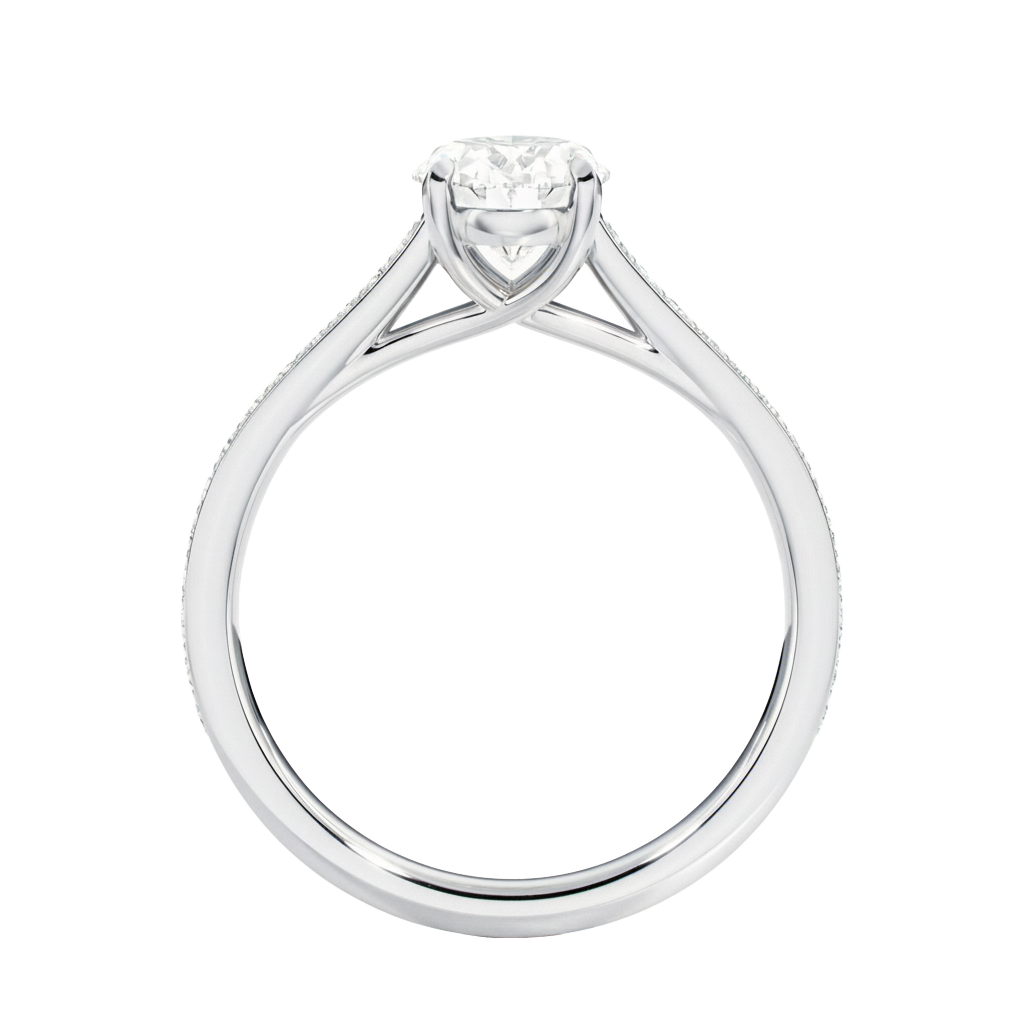 Basilica - Oval - Platinum - Pavé