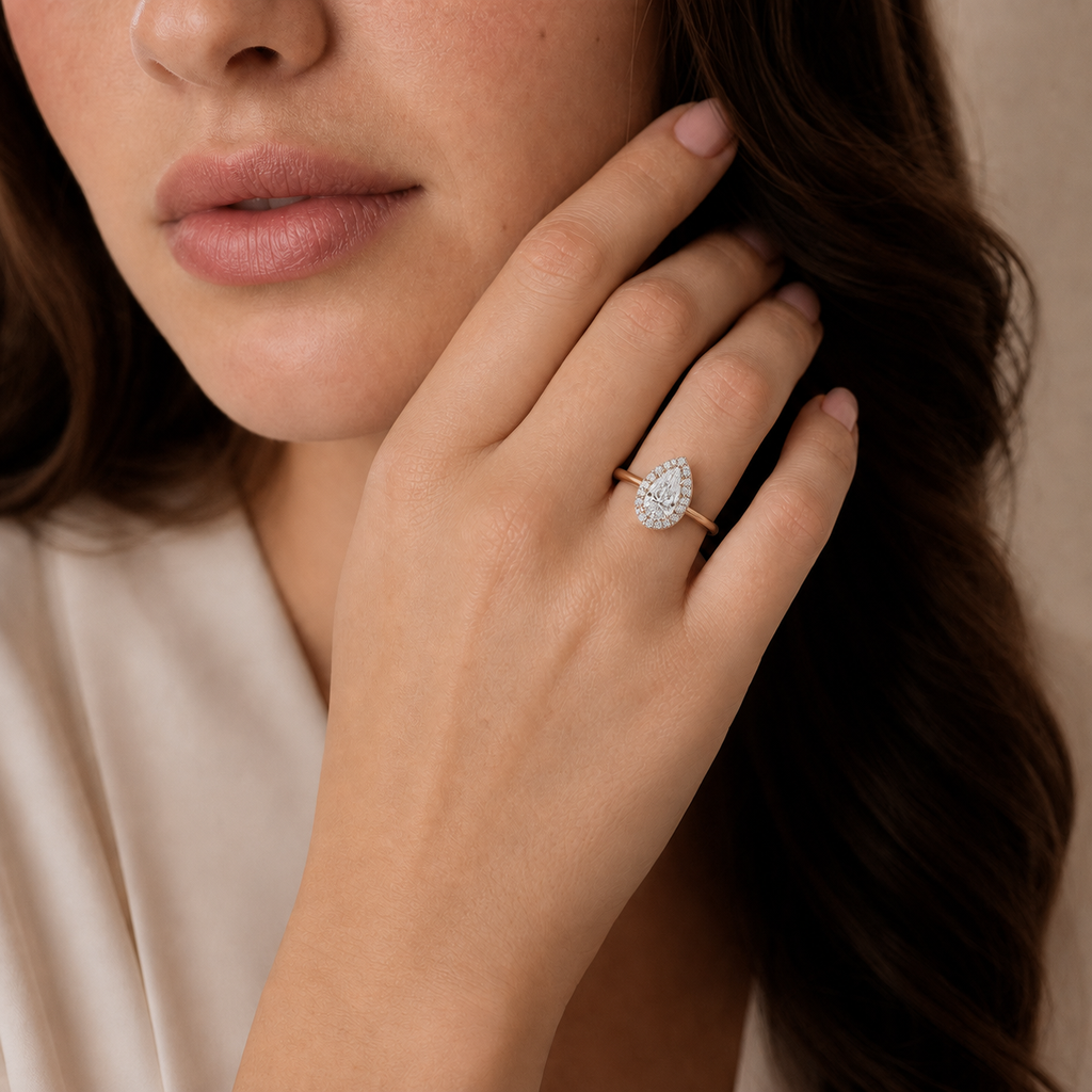Deneuve - Pear - Rose/White Tone - Plain