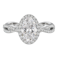 Braid - Oval - Platinum - Pavé