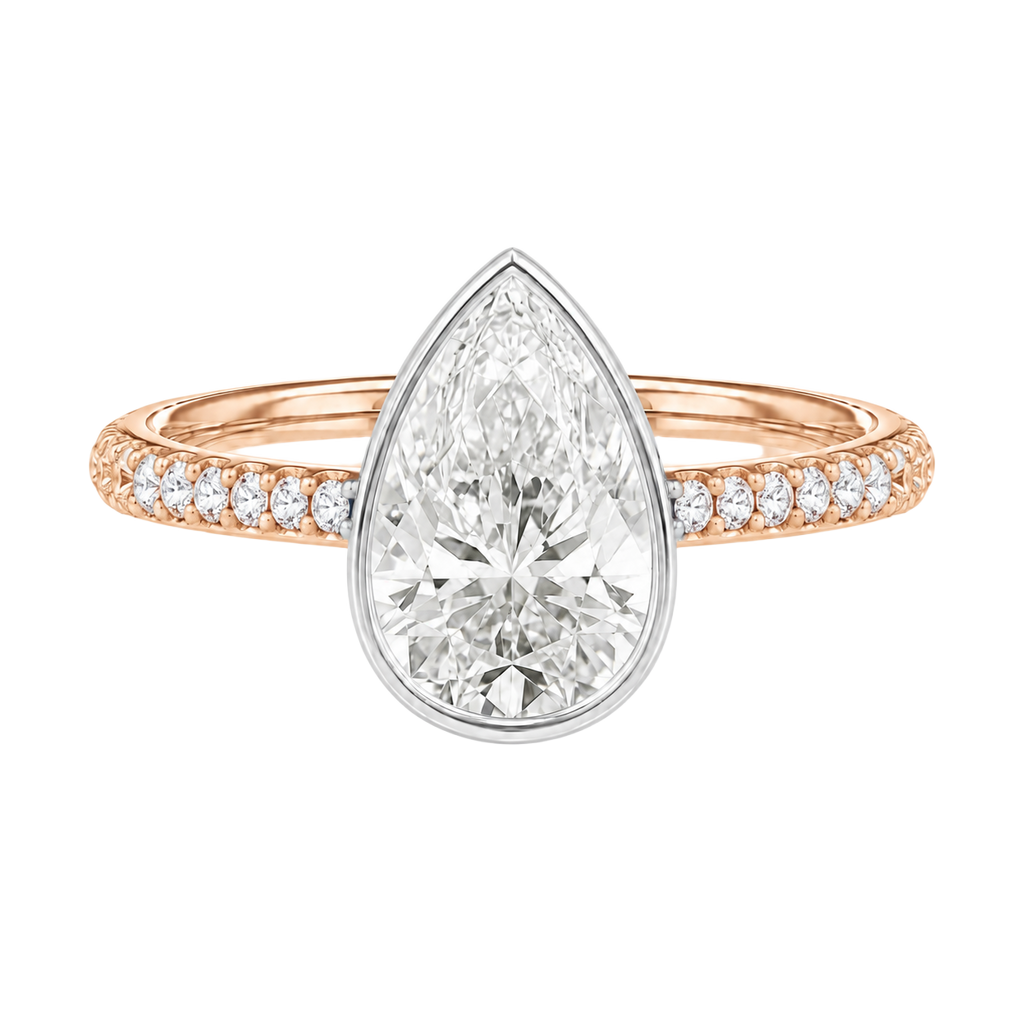 Bailey - Pear - Rose/White Tone - Pavé