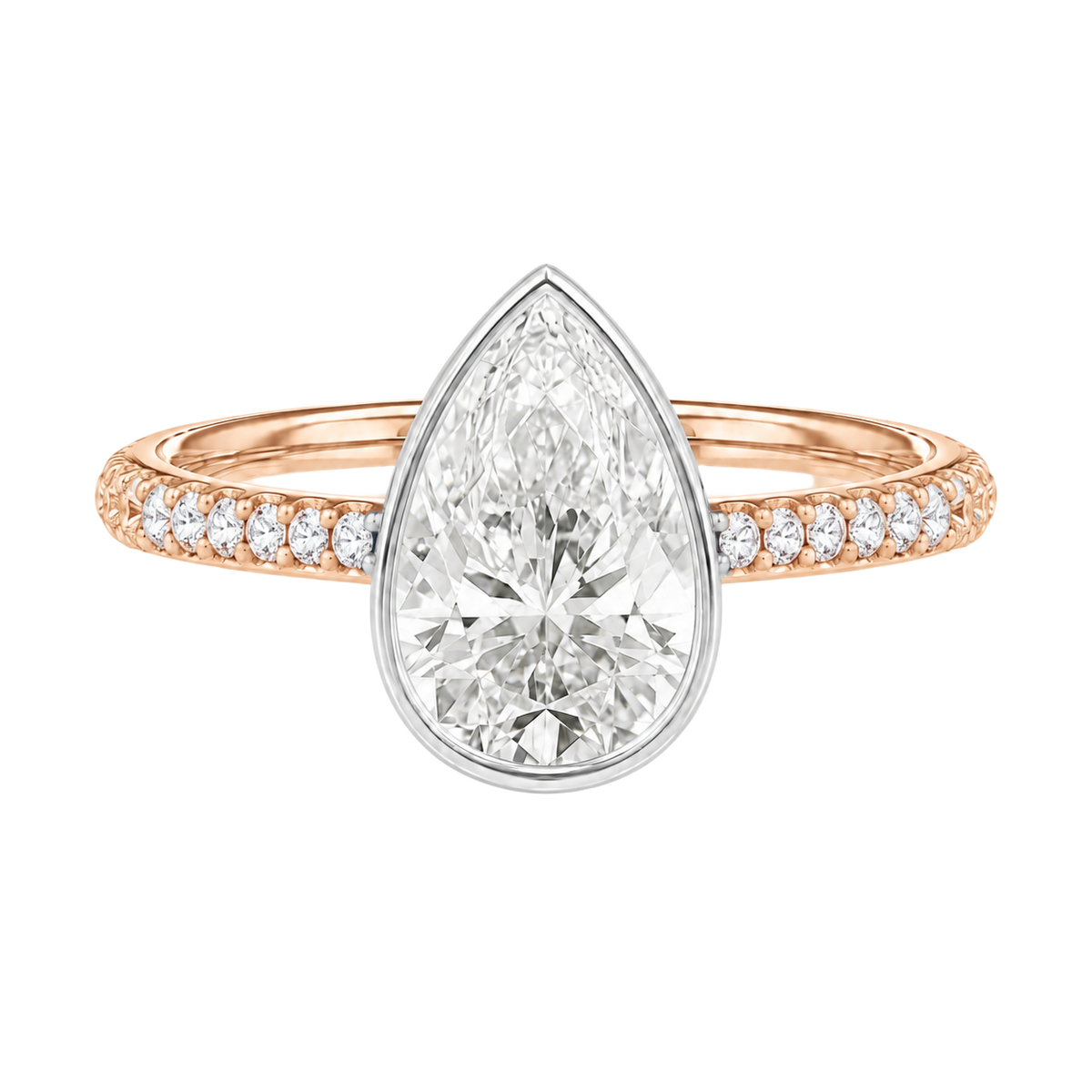 Bailey - Pear - Rose/White Tone - Pavé