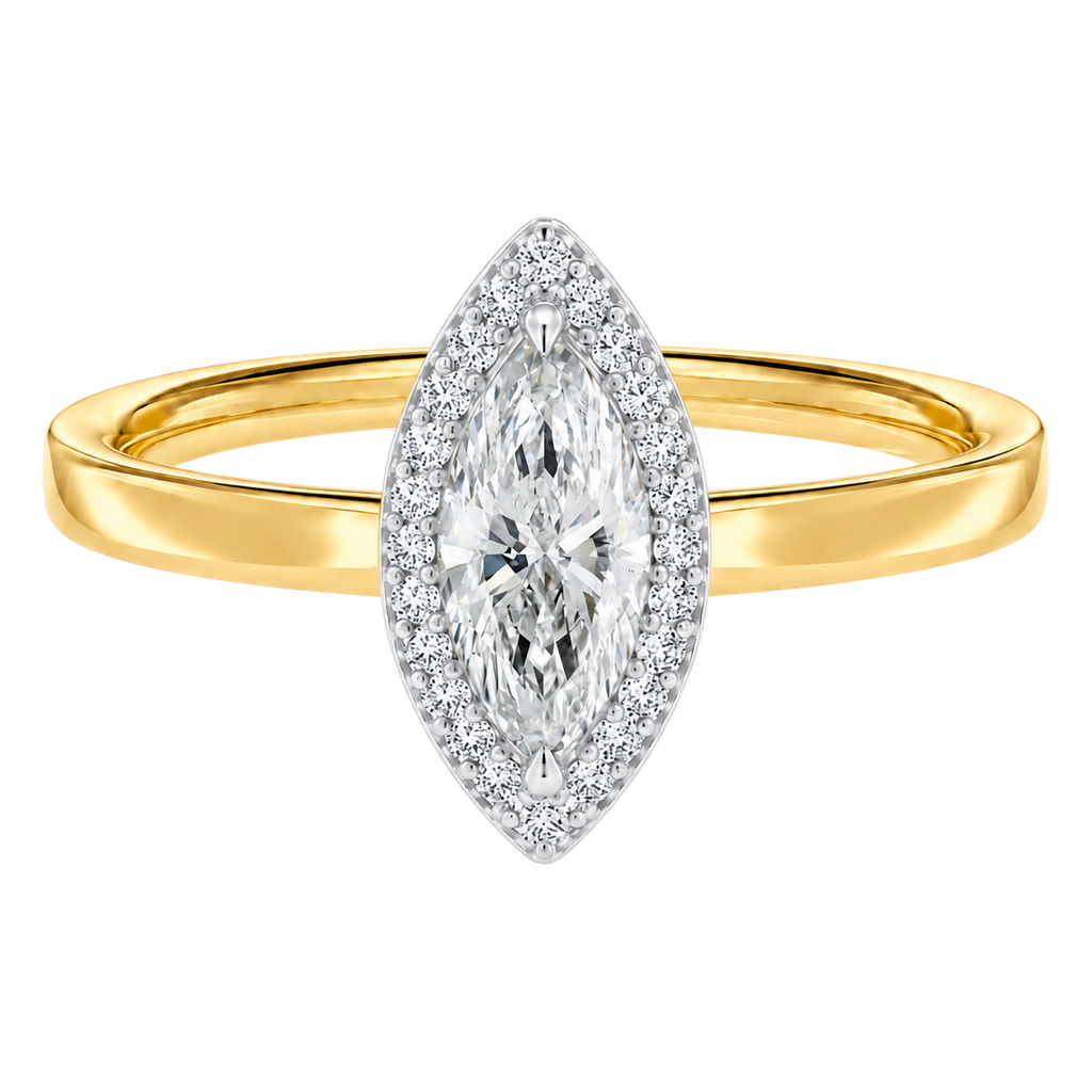 Deneuve - Marquise - Yellow/White Tone - Plain