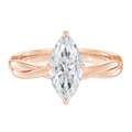 Wreath - Marquise - Rose Gold - Plain