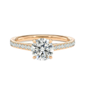 Basilica - Round - Rose Gold - Pavé