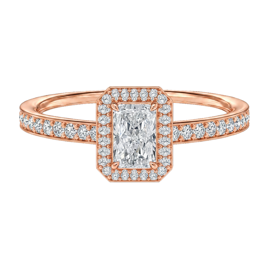 Deneuve - Radiant - Rose Gold - Pavé