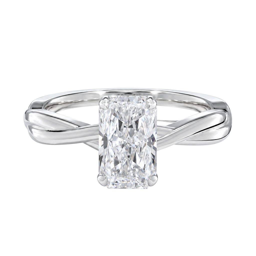Wreath - Radiant - White Gold - Plain