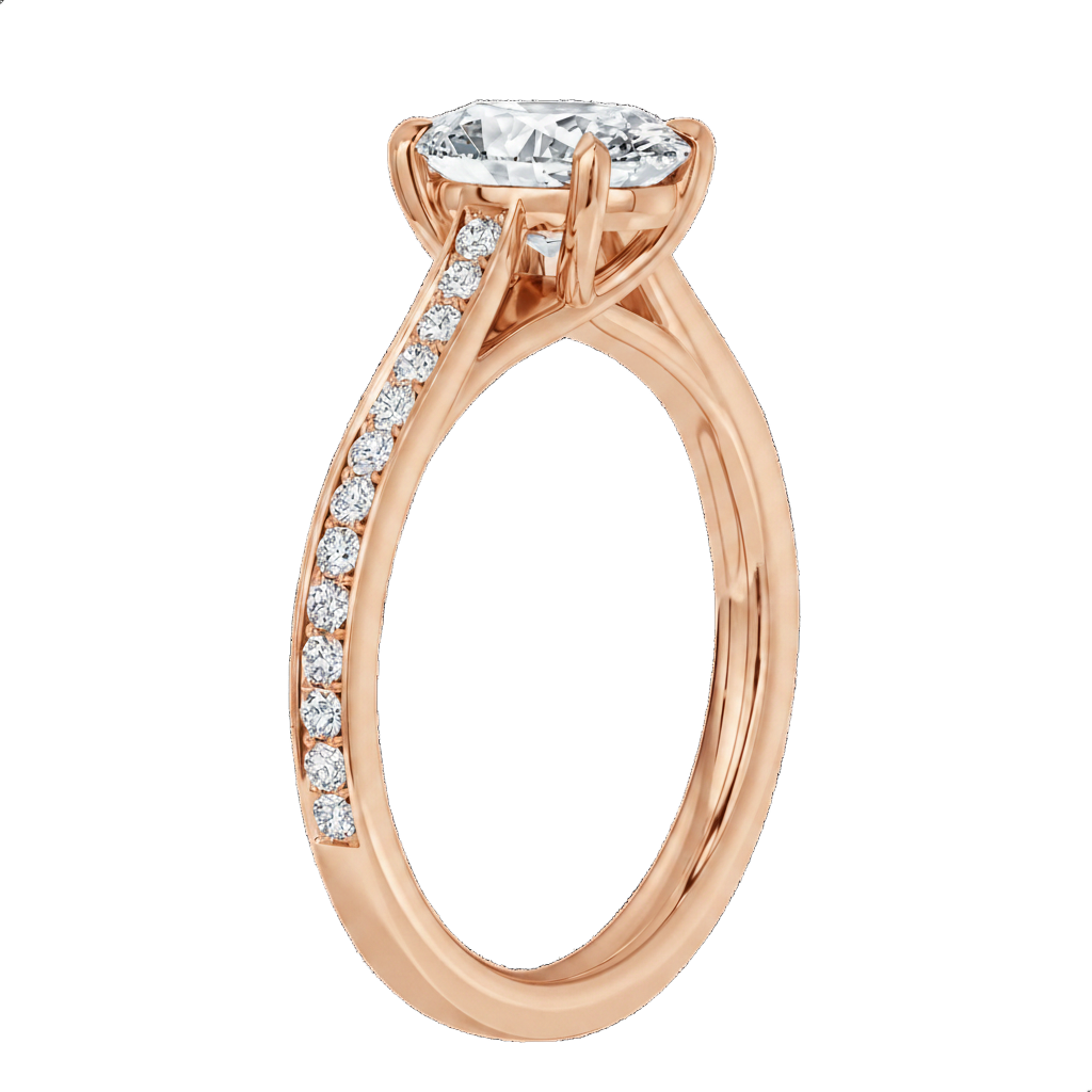 Basilica - Marquise - Rose Gold - Pavé