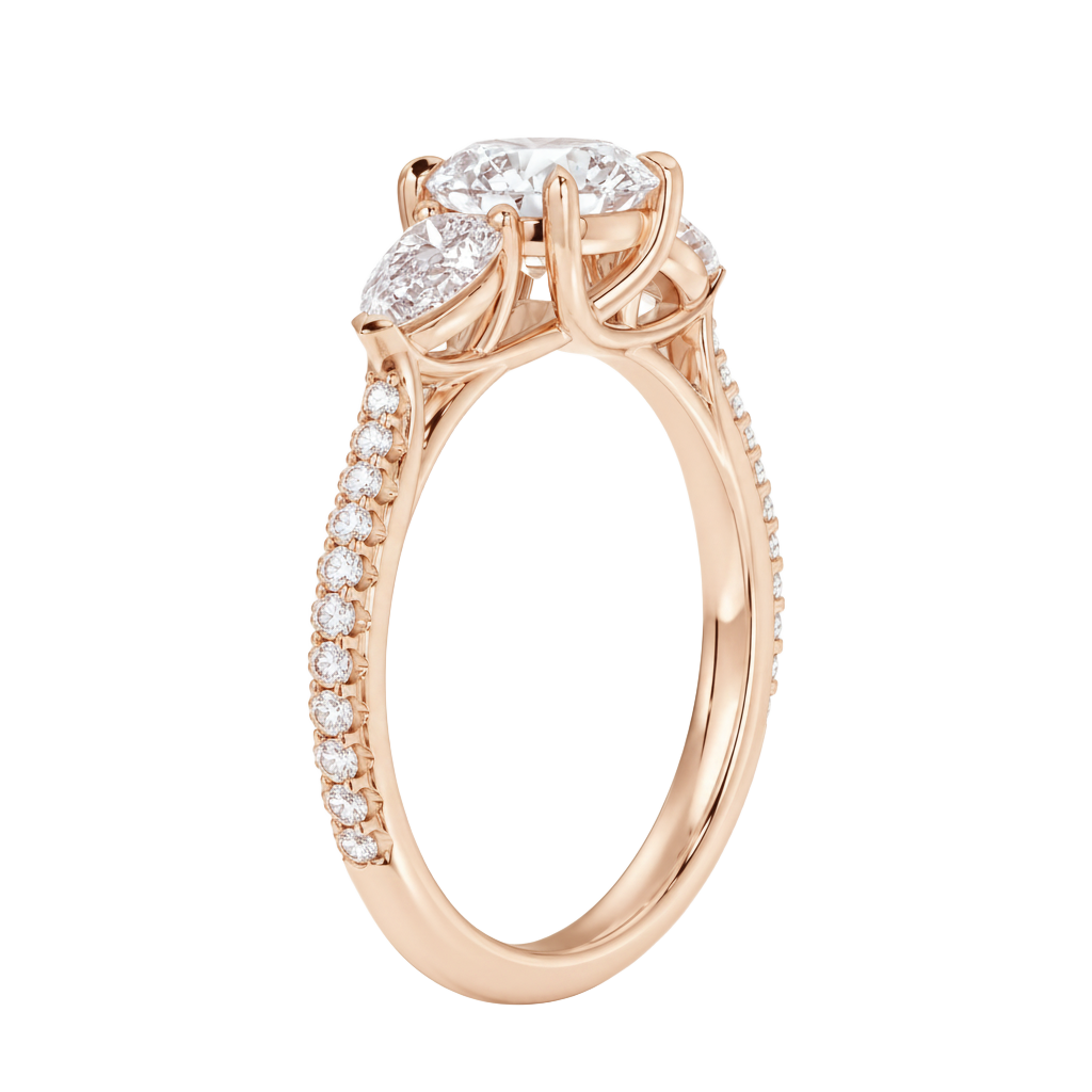 Halcyon - Oval - Rose Gold - Pavé