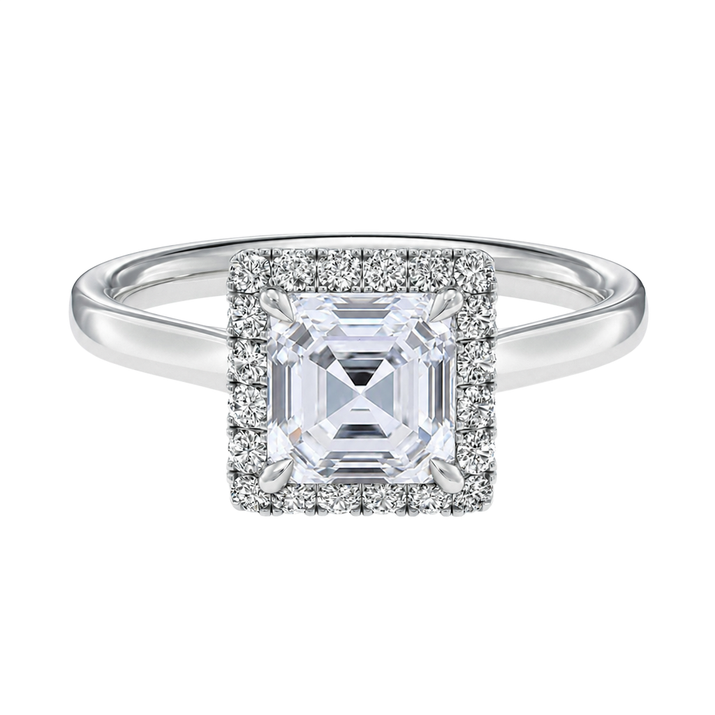Cordelia - Asscher - Platinum - Plain