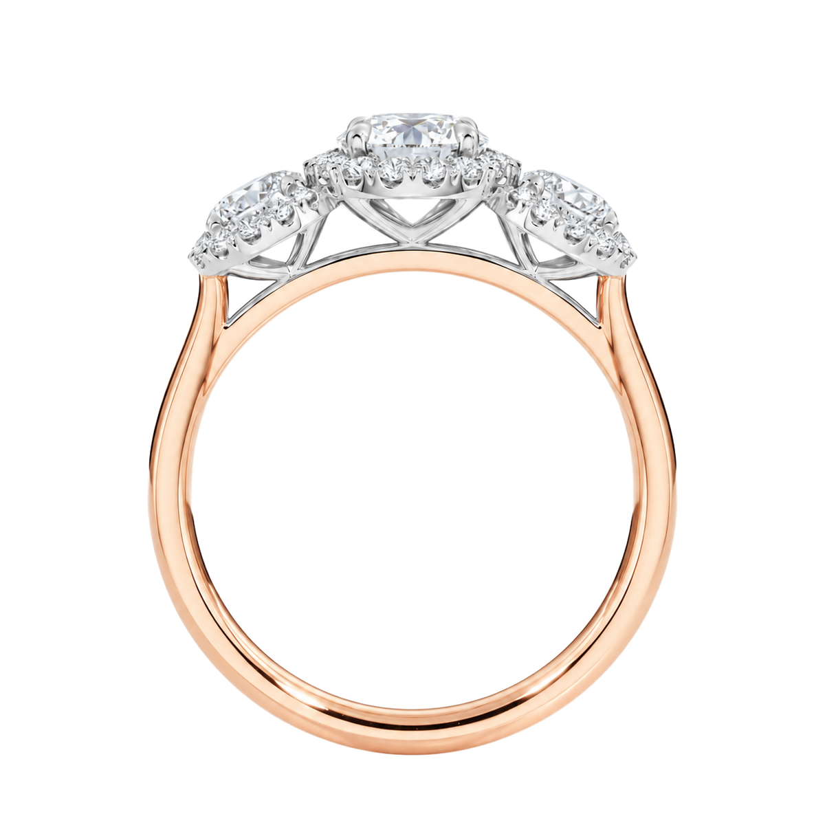 Winslow - Round - Rose/White Tone - Plain