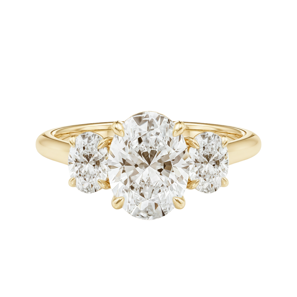 Elysium - Oval - Yellow Gold - Plain