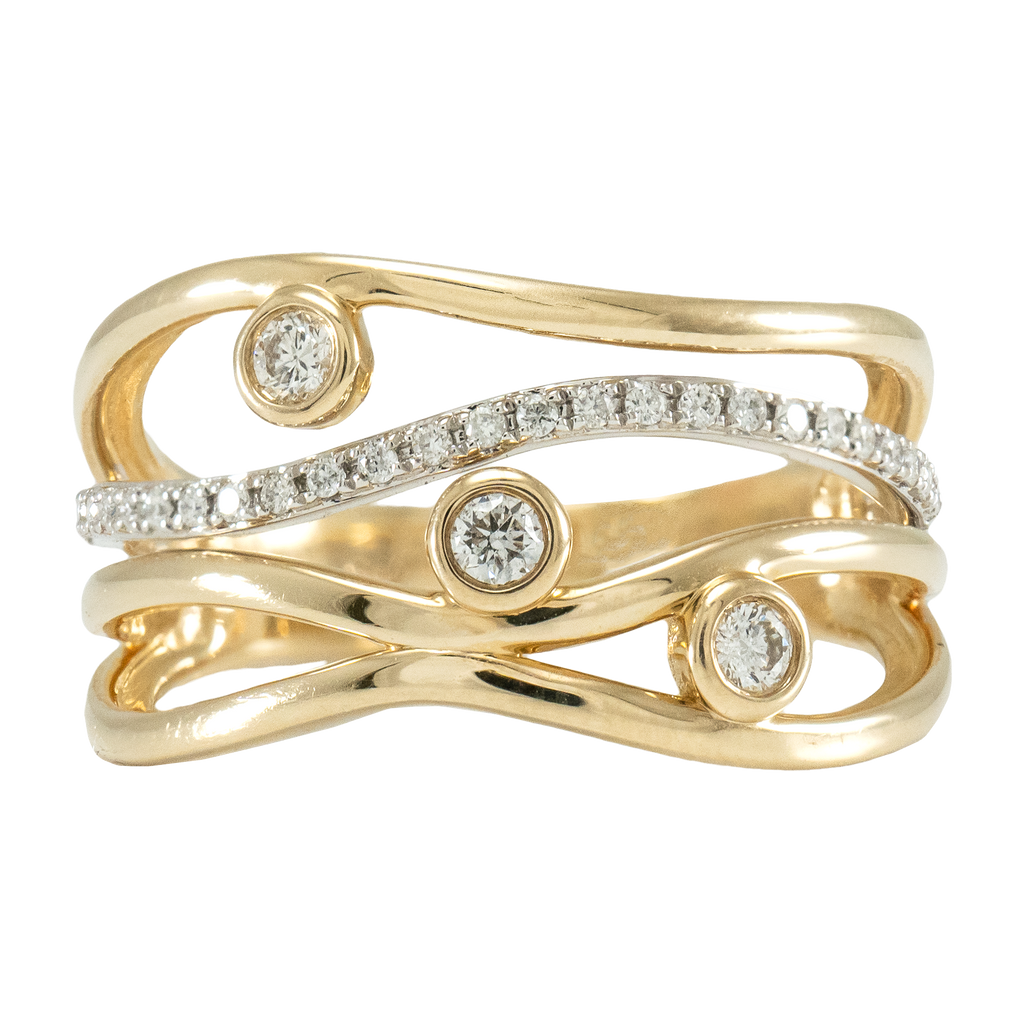 Interwoven Diamond Ring