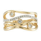 Interwoven Diamond Ring