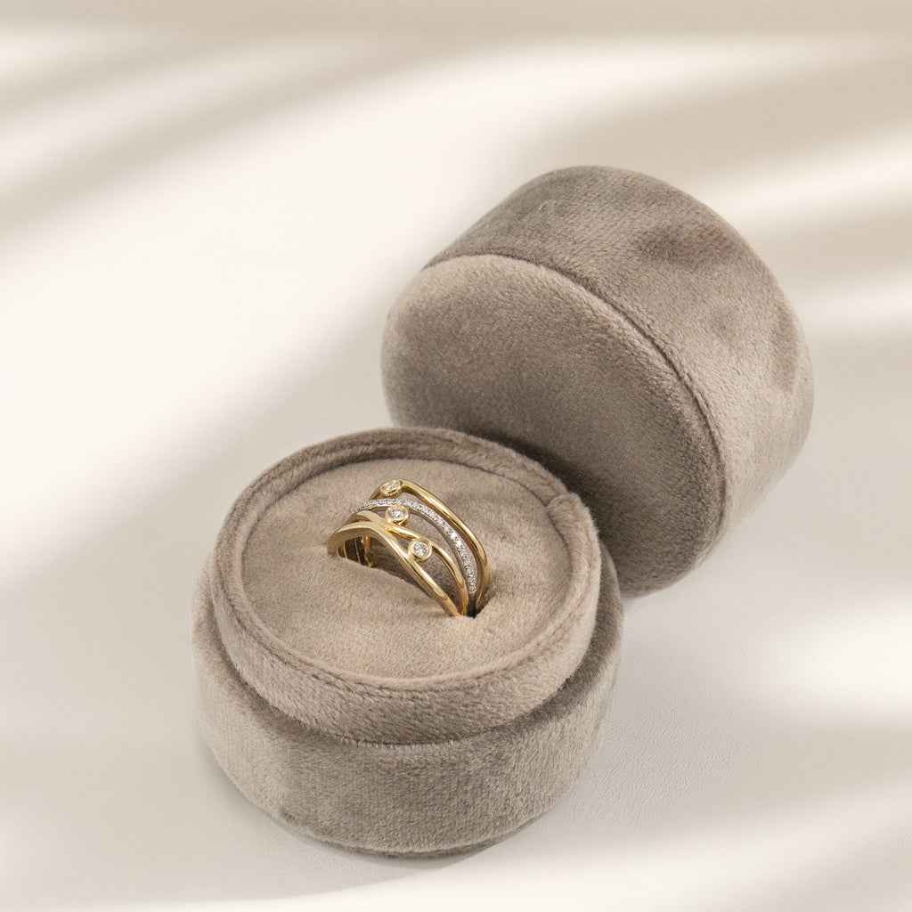 Interwoven Diamond Ring