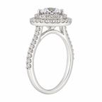 Marielle - Halo - Round - White Gold