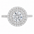 Marielle - Halo - Round - White Gold