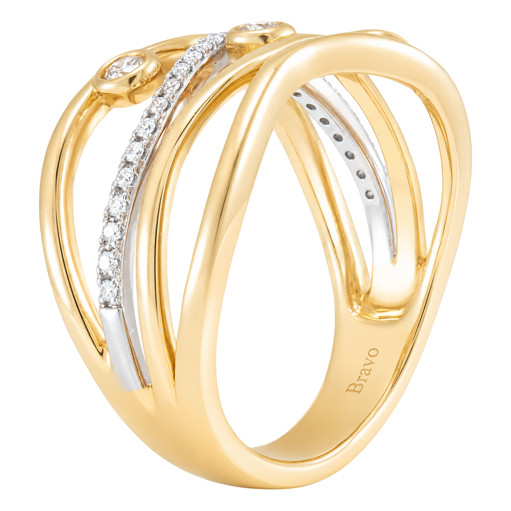 Liora - Round - Yellow Gold - Channel