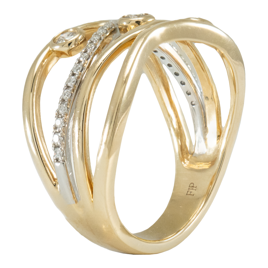Interwoven Diamond Ring