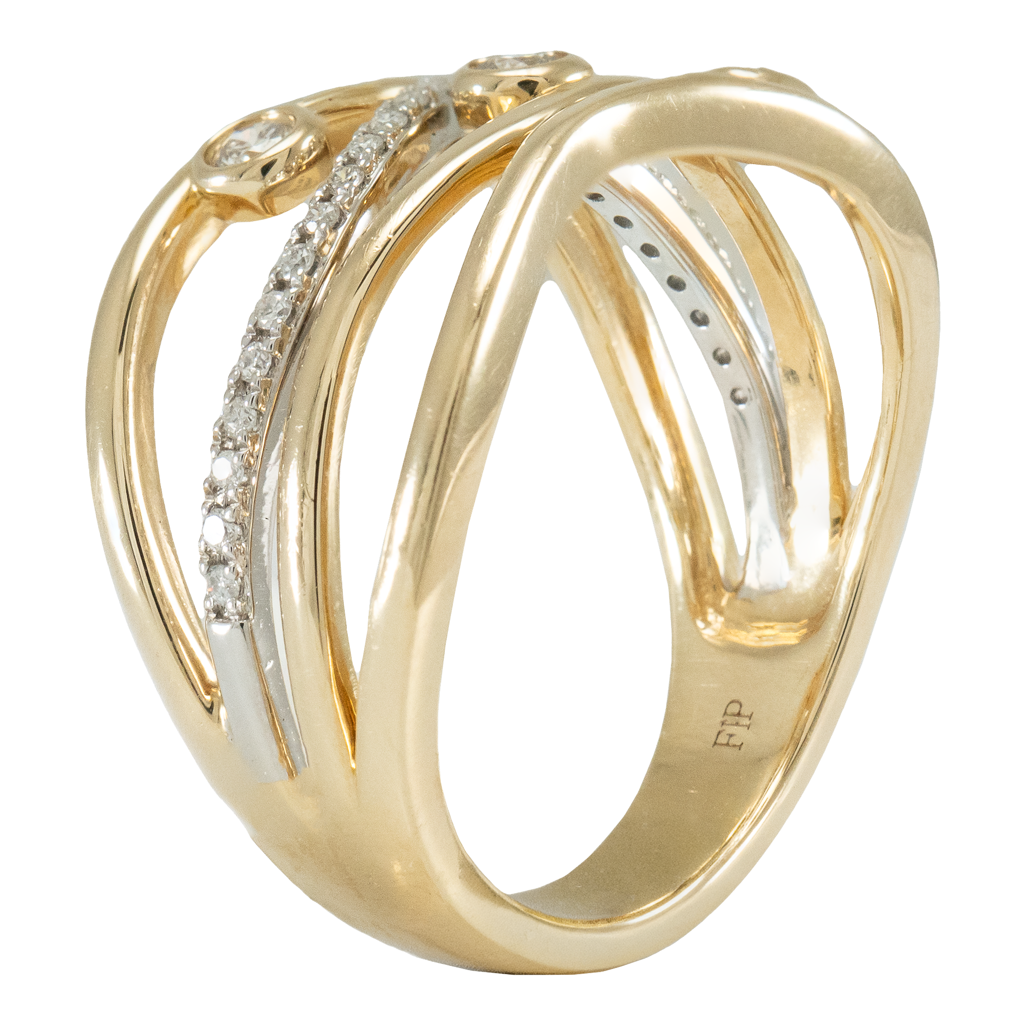 Interwoven Diamond Ring