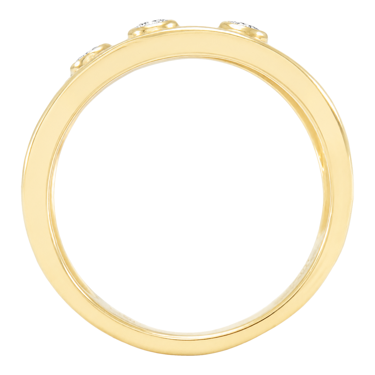 Liora - Round - Yellow Gold - Channel