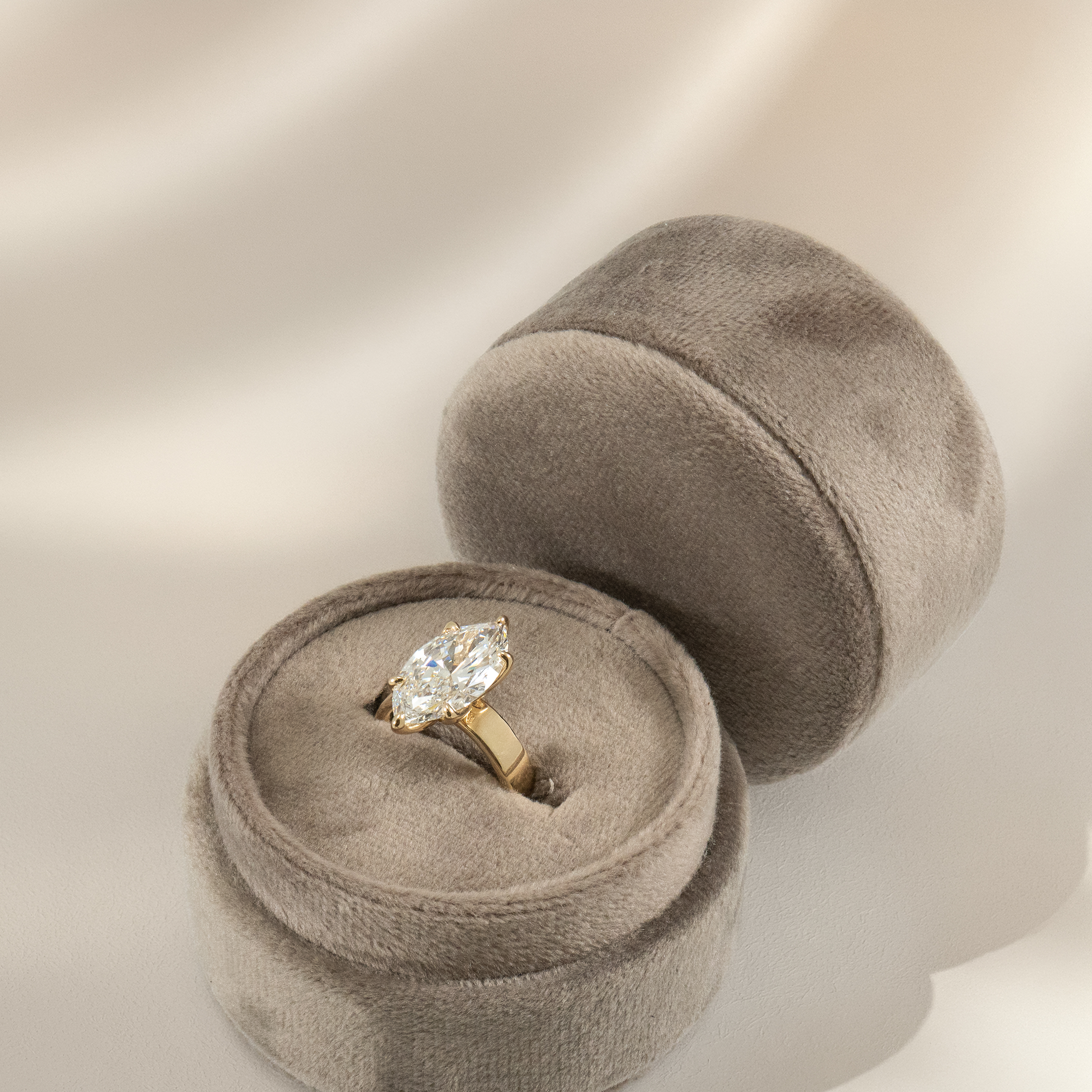 Adriatic Gold Marquise Ring