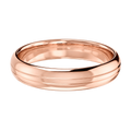 Thin Grooved - Rose Gold - Plain