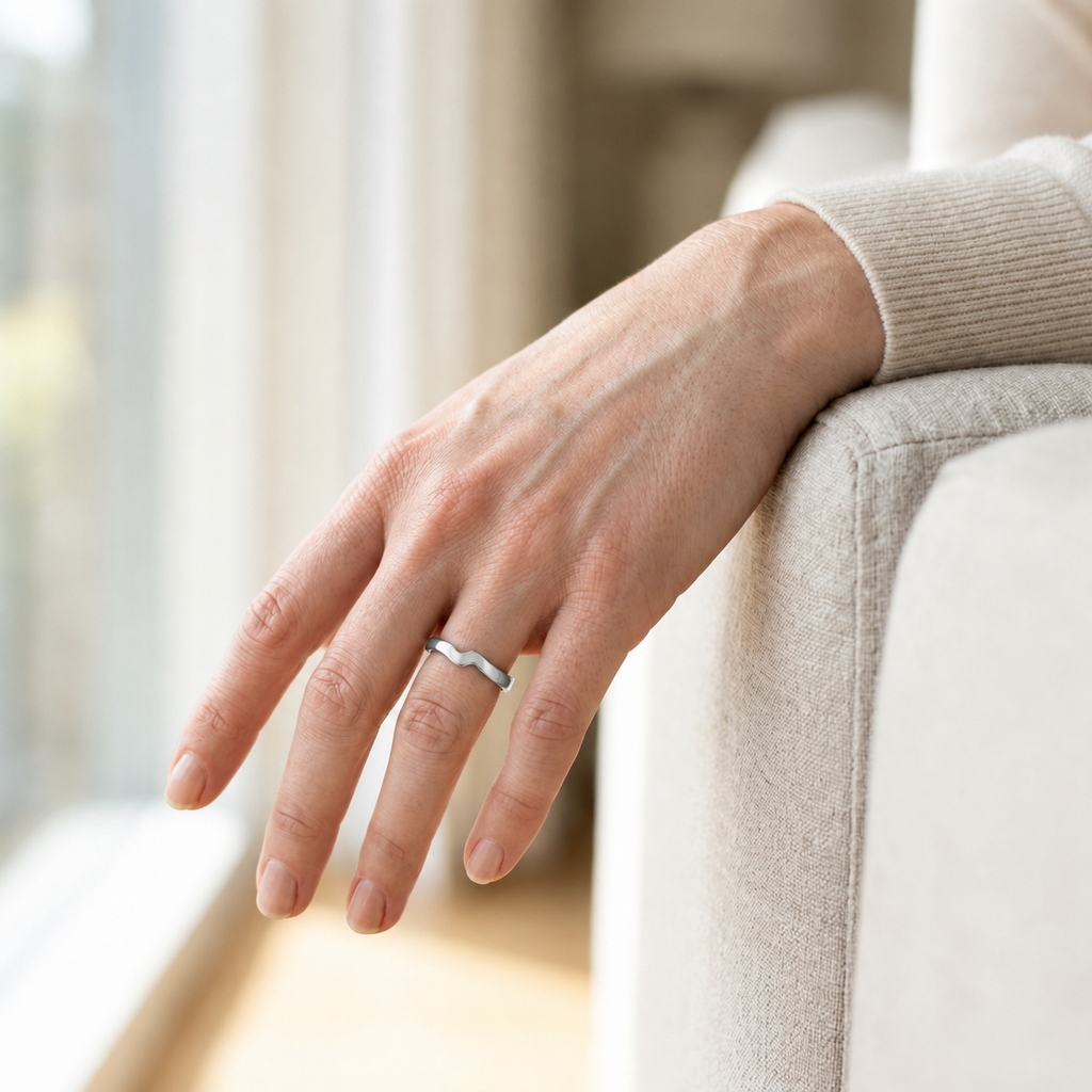 Wave - White Gold - Plain