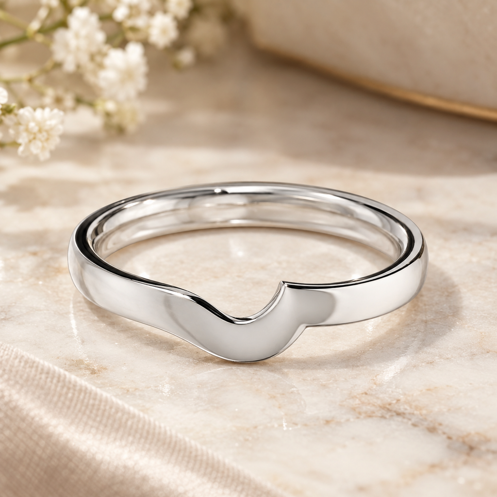 Wave - White Gold - Plain