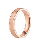 Double Grooved - Rose Gold - Brushed