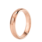 Thin Grooved - Rose Gold - Plain