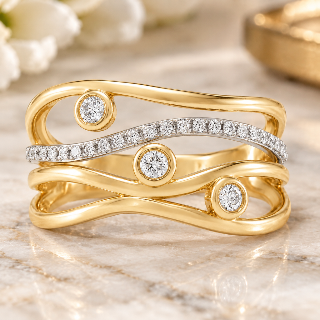 Liora - Round - Yellow Gold - Channel