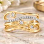 Liora - Round - Yellow Gold - Channel