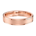 Double Grooved - Rose Gold - Brushed
