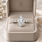 Oppulence - Marquise - White Gold - Pavé