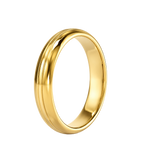 Thin Grooved - Yellow Gold - Plain