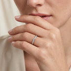 Wave - Round - White Gold - Pavé