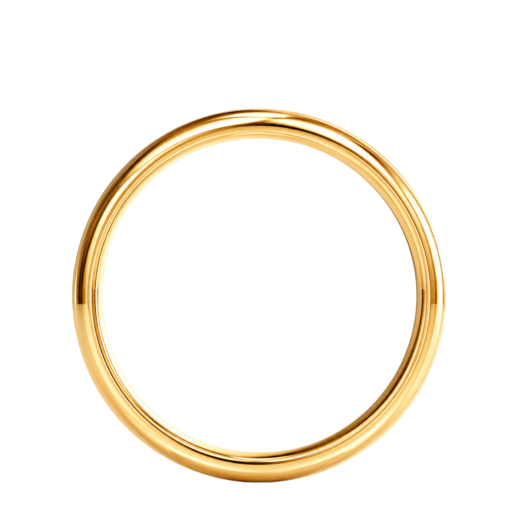 Thin Grooved - Yellow Gold - Plain